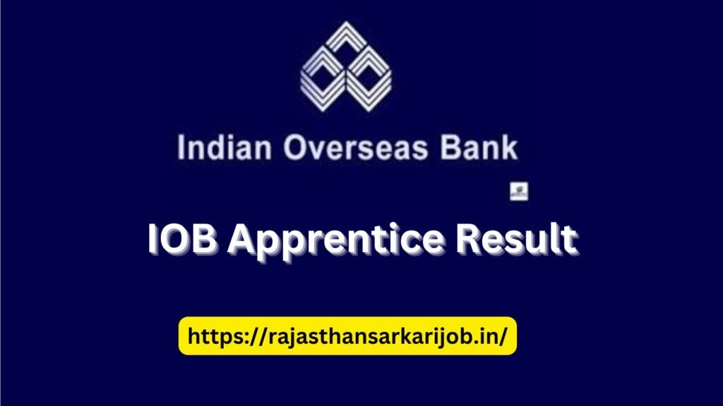 IOB Apprentice Result 