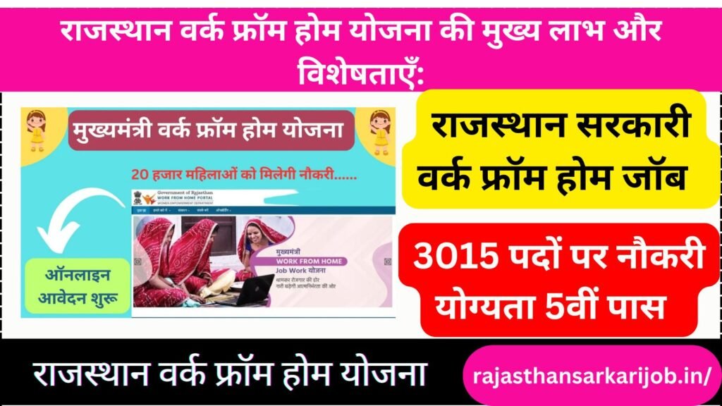 Mukhyamantri Work from Home Yojana Rajasthan 